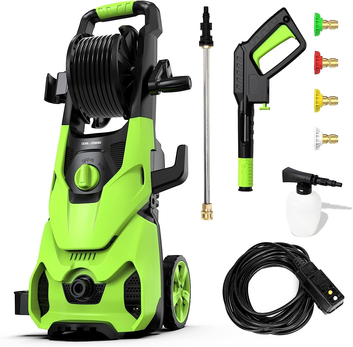 Electric Pressure Washer, 2150 Max PSI 2.6 GPM Washer with 4