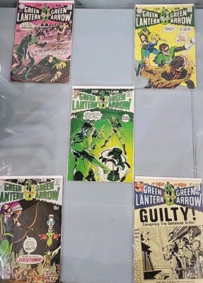 Green Lantern / Green Arrow Set of Five #76-77 -78-79-80 Neil Adams DC Comics  