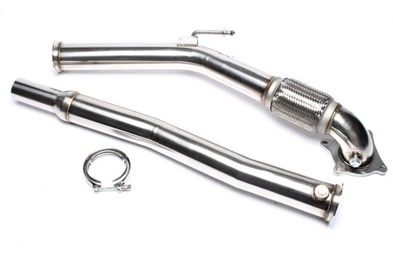 Downpipe inox résistant pour résoudre la restriction d'échappement Passat CC TFSI 76mm