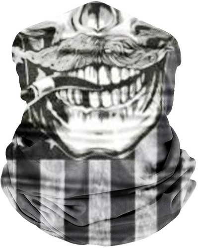 Rauchen Totenkopf Gesicht Sturmhaube Schal Hals Angeln Schild Sonne Gamasche Kopfbedeckung Maske - Bild 3 von 7