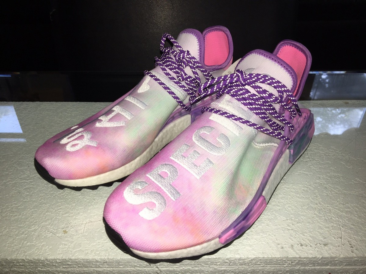 Pharrell X Adidas Human Race NMD Hu Holi Festival Pink Glow Pharrell X Adidas Human Race NMD Hu Holi Festival Pink Glow
