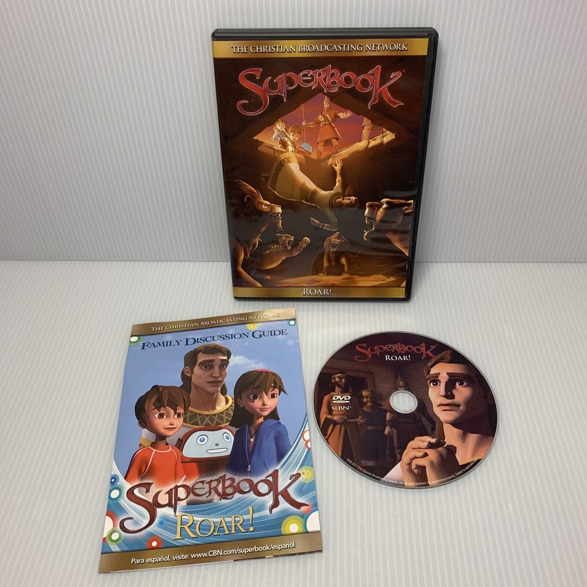 7) Superbook Bible Adventures (DVD) Creation, Damascus, Roar