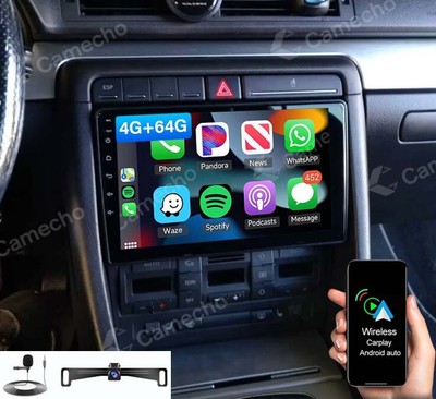 4G+64G Android 13 Car Stereo For Audi A4 B6 B7 RS4 2002-2008 Carplay Radio Cam