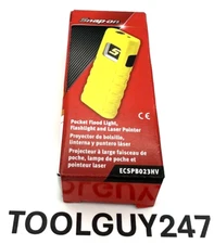 SNAP ON TOOLS HI-VIZ COB LED Pocket Flood light w/ Laser Pointer ECSPB023HV+++++