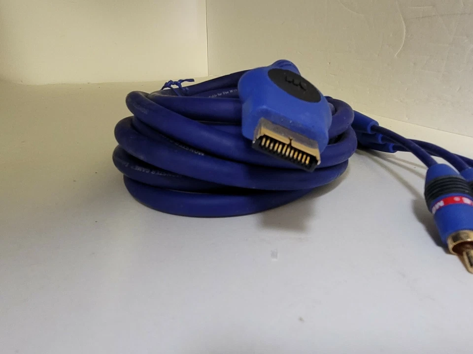 NUEVO Cable Compuesto Dorado Oficial Monster Gamelink 200 AV para Playstation 1 PS1 Foto 3 de 4
