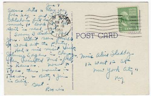 Stock Pavilion, University of Illinois, Champaign-Urbana IL 1950 Postcard - Picture 2 of 2