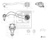 Febi Querlenker Hinten Links FüR BMW 3 G20 G80 G28 G21 G81 4 G22 G82 G23 G83