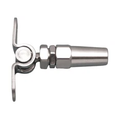 STAINLESS QUICK ATTACH WALL TOGGLE, 1/4"X1/8" 316 SS