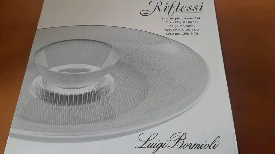 Luigi Bormoli - Riflessi 2 piece chip & dip set. - Imagem 2 de 2