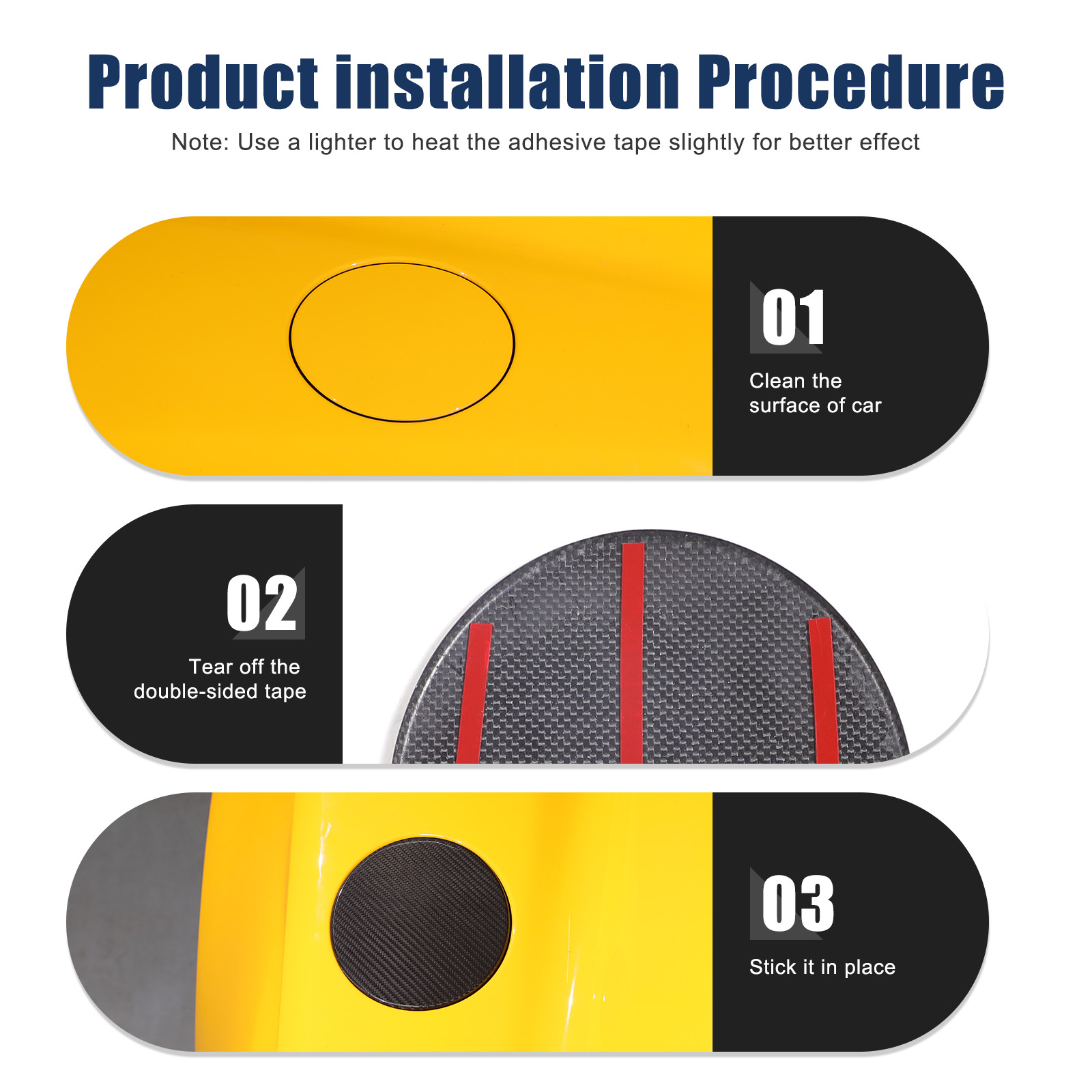 Real Carbon Fiber Exterior Fuel Tank Cap Cover Trim Fits Lotus EMIRA 2023-2025