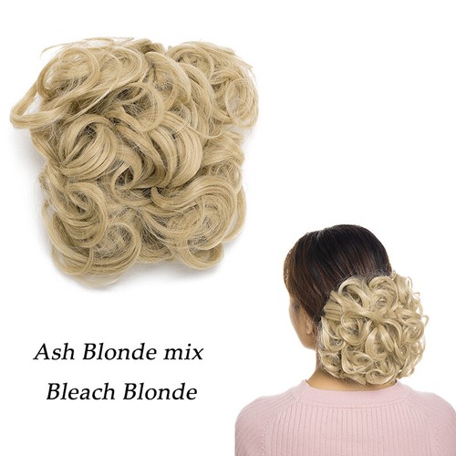 Pettini Matrimonio Chignon 100% Naturale Extension Capelli Clip in Chignon Disordinato Come Umano - Foto 18 di 28