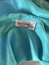 Diane von Furstenberg,designer silk shirt,seafoam green,aqua,szSm,M,vintage DVF