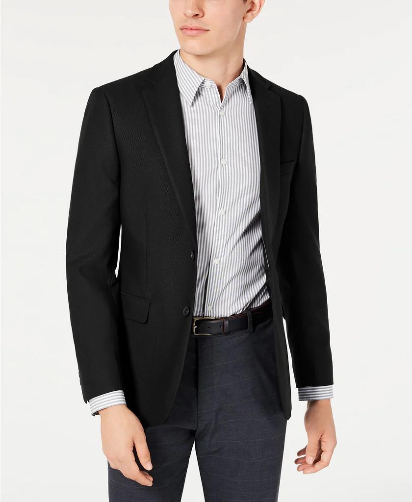 calvin klein black sport coat