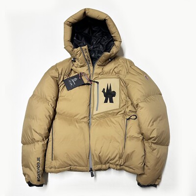 100 % AUTHENTISCH MONCLER GRENOBLE GRÖSSE 5 XXL 2XL HERREN GEFÜTTERTE JACKE HELLBRAUN XL MANDRES