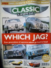 C&SC 02/01 DE TOMASO PANTERA JAGUAR MK2 S-TYPE XJ6 HUMMER GINETTA HILLMAN MINX
