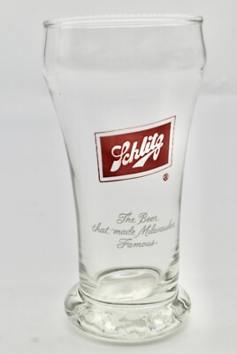 VINTAGE Schlitz Beer Pilsner Glass  The Beer That Made Milwaukee Famous