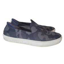 Rothy's The Original Women's Sneakers Size 8.5 Gray Black Camo Slip on Shoes