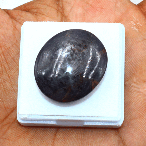 113 Cts Natural Star Ruby Top Quality 30.4mmx25.8mm Huge Oval Cabochon Gemstone - Picture 9 of 18