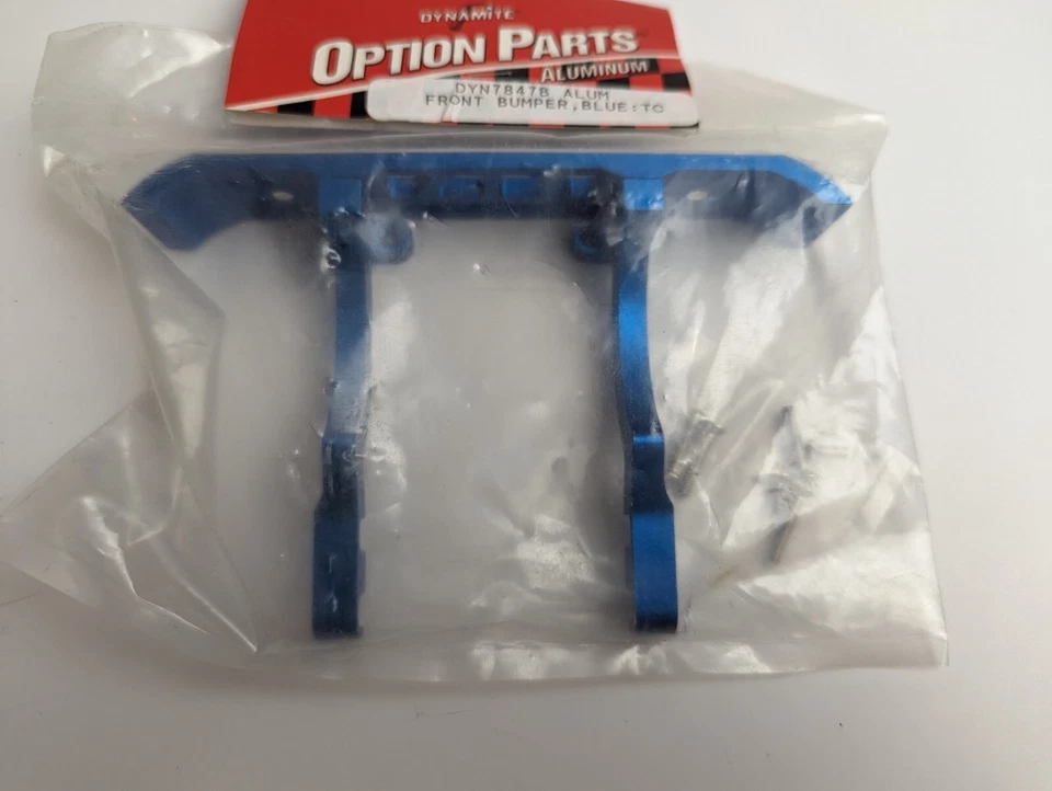 Traxxas T-Maxx E-Maxx Blue Aluminum Front Bumper Blue DYN7847B Dynamite Parts - Image 2 of 4