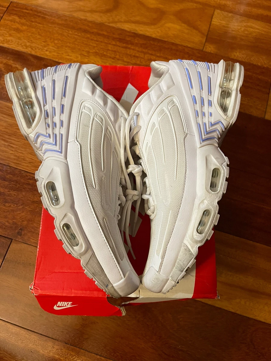 NIKE AIR MAX PLUS III 3 WHITE WHITE VAST GREY CW1417 100 Size 11.5 M