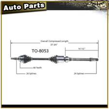For 2007-2009 Toyota Camry Gas 2004-2008 Solara 2.4L Front Right CV Axle