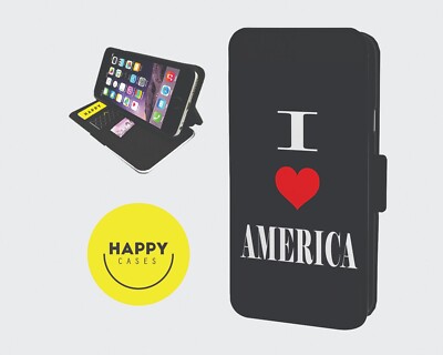 AMERICA LAND OF PLENTY - Kunstleder Klapp Handyhülle - iPhone/Samsung