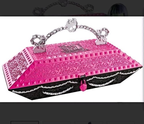 Create a Monster High Design Lab Doll Toy Tattoo Set, Mattel Accessories Coffin - Picture 5 of 12