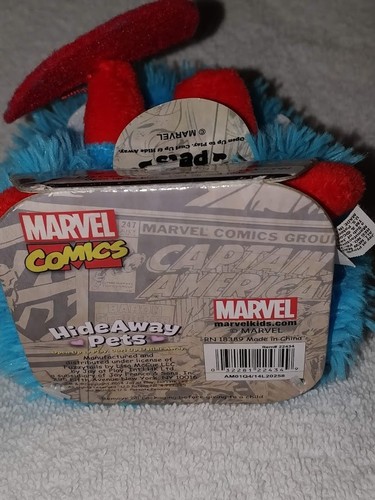MARVEL CAPTAIN AMERICA HIDEAWAY PETS PILLOW PLUSH 5 INCH MINI - Picture 5 of 10