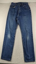 Vintage Lee Jeans High Waisted Size 12L W26 x L34 Blue Denim MADE IN USA