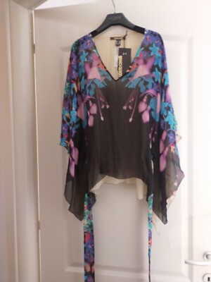 New Roberto Cavalli Silk Kaftano