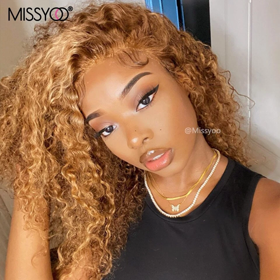 Short curly blonde human hair wigs top