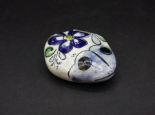 Tonala Jalisco Mexico Pottery Hand Painted Decorated Stone Figurine Signed
