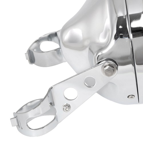 Chrome Motorcycle 7" LED Headlight DRL Turn Signals Housing Shell For Harley - Picture 11 of 12