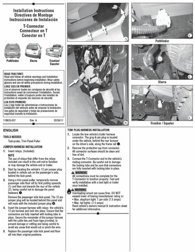 Trailer Tow Hitch For 05-25 Nissan Frontier 09-12 Suzuki Equator w/ Wiring Kit - Picture 6 of 6