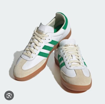 New Size 8 Adidas Samba OG x Sporty & Rich - Green / White - With