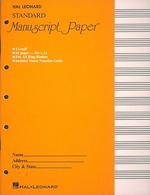 Standard Manuscript Paper  Yellow Cover Manuscript Paper NEW 000210001