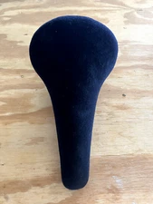 NOS Miyata Ariake 7378 Road Bike Seat Fuzzy Black Saddle New Old Stock 1979/1980
