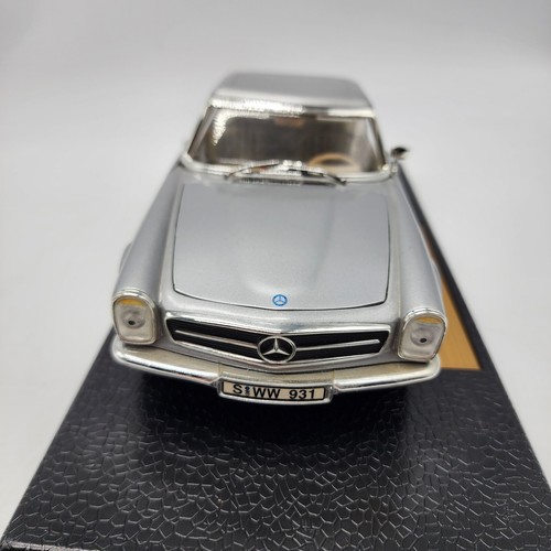 Anson Classics 1:18 Mercedes Benz 280 SL Scale Diecast Silver In Box Preowned - Picture 10 of 13