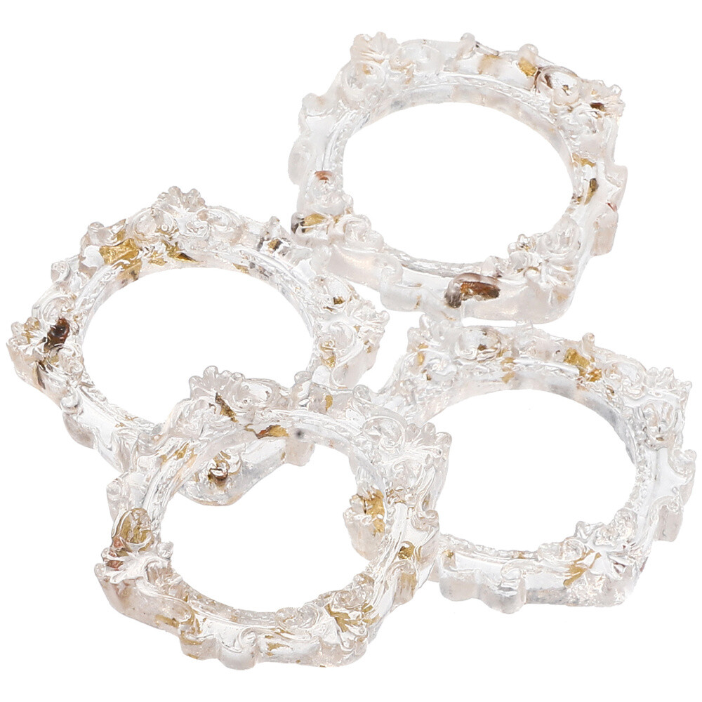 4 Miniature Resin Photo Frames for Jewelry Display and Decor eBay