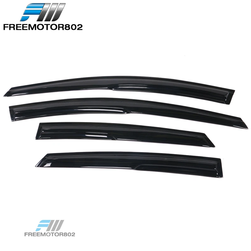 Compatível com 12-18 Ford Focus MUG estilo viseiras de janela defletor protetor solar chuva - Imagem 3 de 4