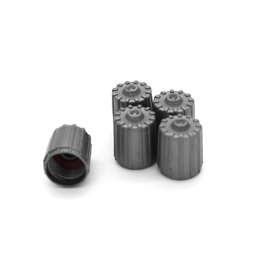 10pcs Plastic Gray Car Wheel Tire Valve Stem Caps TPMS Tire Cap with Gasket - Picture 5 of 10