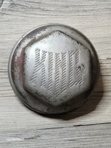 1910s-1920s King Motor Co. Brass Threaded Screw-on Hub Grease Cap Wheel Antique - Picture 15 of 15