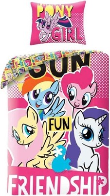 Halantex My Little Pony Friendship Bettwäsche 140 x 200 + 70x90cm 100% Baumwolle