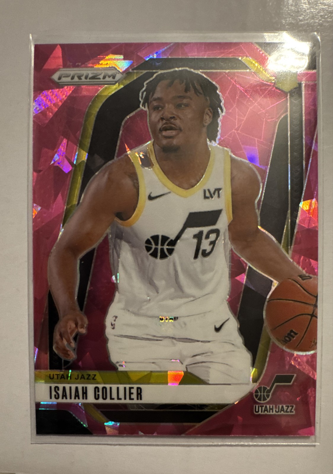 2024-25 Panini Prizm - Isaiah Collier #227 Pink Ice Prizm (RC)