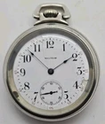 Antique Working Waltham 1908 Gents 625 Victorian 17J Nickel Silver Pocket Watch