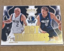 2008-09 Fleer Hot Prospects Hot Tandems Jason Kidd Dirk Nowitzki #HT-6 HOF