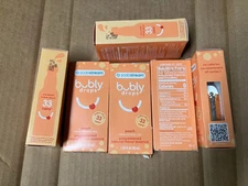 Lot of 6 SodaStream Bubly Drops PEACH Unsweetened Natural Flavor NEW exp