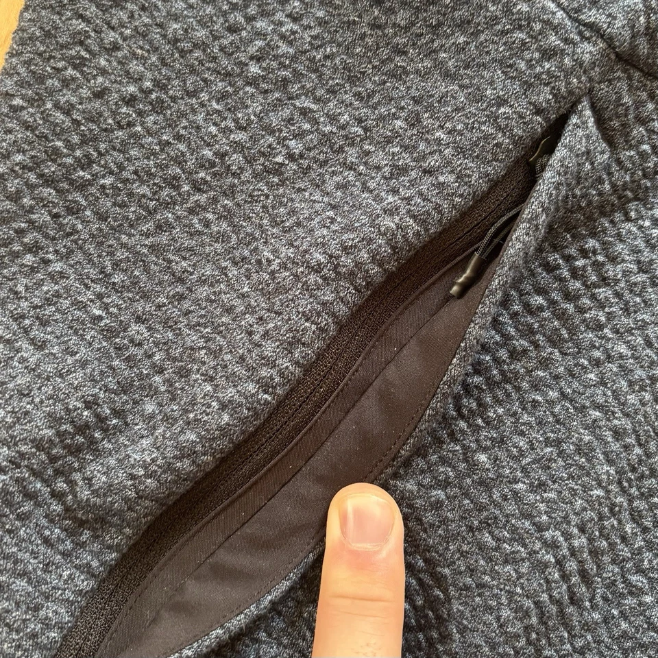 Sudadera con Capucha Lululemon At Ease Texturizada Doble Punto Azul Para Hombres 2XL (M3BF7S) Foto 4 de 4