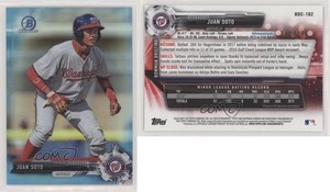 2017 Bowman Draft Chrome Sky Blue Refractor /399 Juan Soto #BDC-162