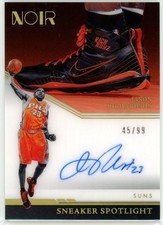2021-22 Panini Noir Jason Richardson Sneaker Spotlight On Card Auto /99 Suns